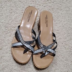 Size 8.5 Marzia Vellutini Strap Wedge Sandals